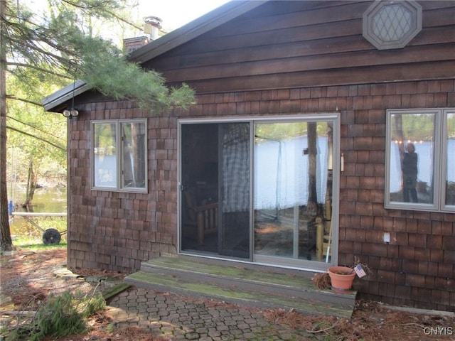 156 Chapman Point Rd, Hammond, NY 13646 - entrance to property featuring a chimney