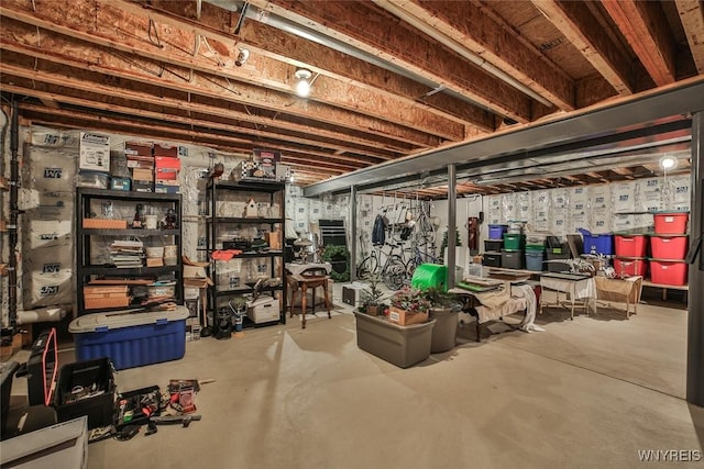 view of storage room
