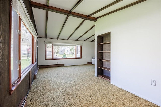 89 Chapel St, Mount Morris, NY 14510 - carpeted empty room featuring baseboards and a baseboard heating unit