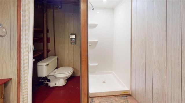 22 Suncrest Ter, Oneonta-City, NY 13820 - bathroom featuring a shower stall and toilet