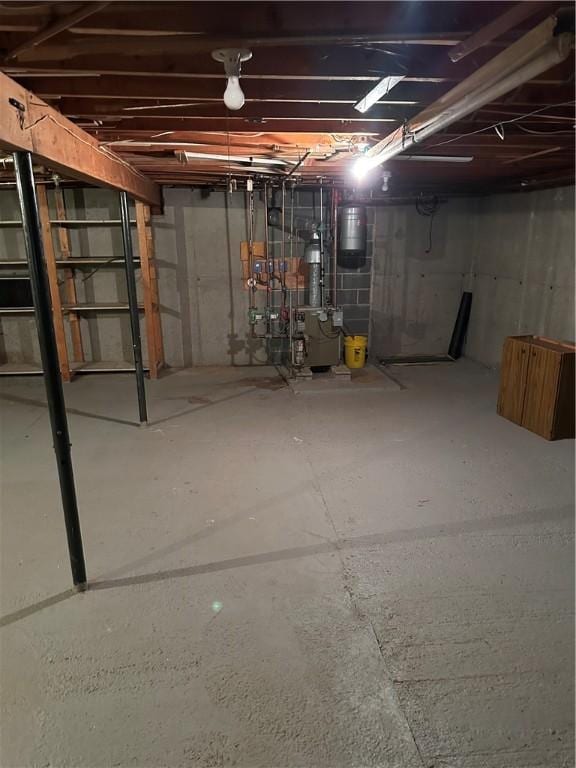 22 Suncrest Ter, Oneonta-City, NY 13820 - unfinished below grade area featuring a heating unit