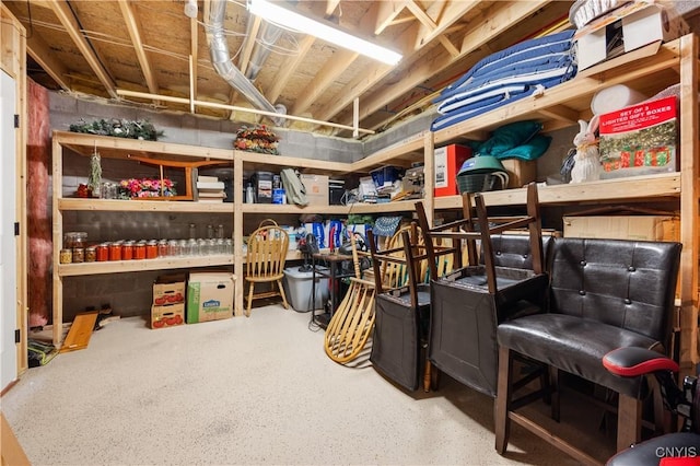 view of storage
