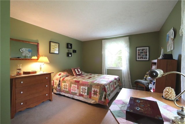 bedroom with carpet floors