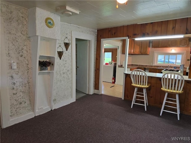2282 Rte 305, Clarksville, NY 14727 - kitchen featuring plenty of natural light, baseboards, and a breakfast bar