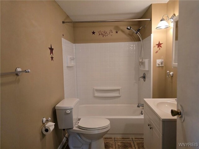 2282 Rte 305, Clarksville, NY 14727 - full bathroom with toilet, vanity, and bathing tub / shower combination