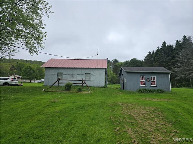 2282 Rte 305, Clarksville, NY 14727 - view of green lawn featuring an outdoor structure