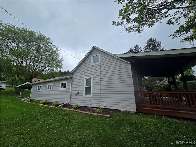 2282 Rte 305, Clarksville, NY 14727 - rear view of house with a yard