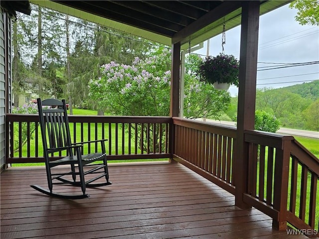2282 Rte 305, Clarksville, NY 14727 - view of deck