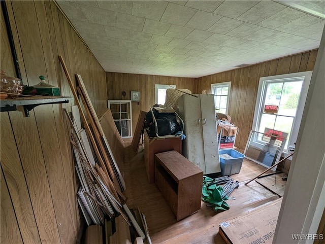1 Shults Ave, Cohocton, NY 14826 - interior space with light wood-style flooring and wood walls