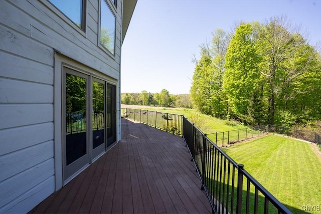240 Mucky Run Rd, Frankfort, NY 13340 - view of wooden deck