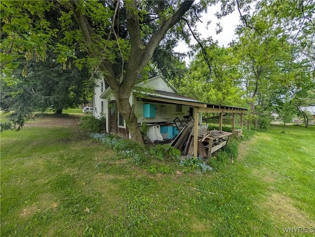 11 N Main St, Cohocton, NY 14826 - back of property featuring a yard