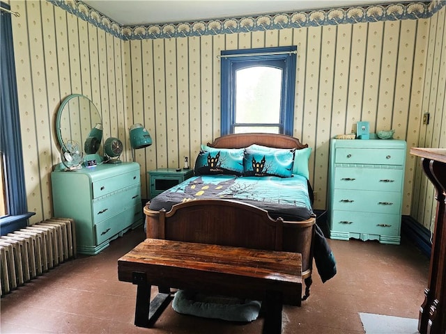 440 Park Ave, Barton, NY 14892 - bedroom with radiator heating unit and wallpapered walls