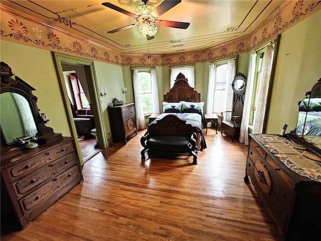 440 Park Ave, Barton, NY 14892 - bedroom featuring wood finished floors and ceiling fan
