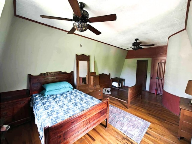 440 Park Ave, Barton, NY 14892 - bedroom with wood finished floors, a ceiling fan, and ornamental molding