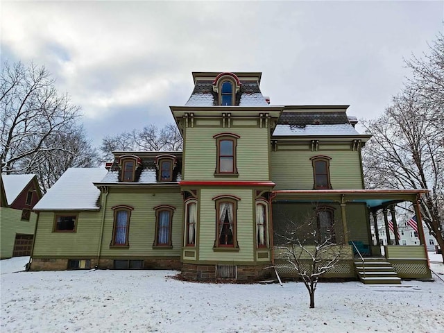 440 Park Ave, Barton, NY 14892 - view of front of home with mansard roof and covered porch