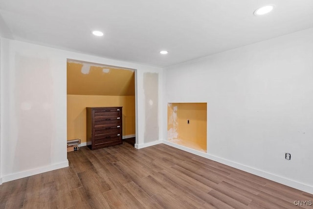 10 S Ten Eyck Ave, Cazenovia, NY 13035 - spare room featuring wood finished floors, recessed lighting, and baseboards
