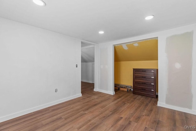 10 S Ten Eyck Ave, Cazenovia, NY 13035 - unfurnished room with wood finished floors, recessed lighting, and baseboards