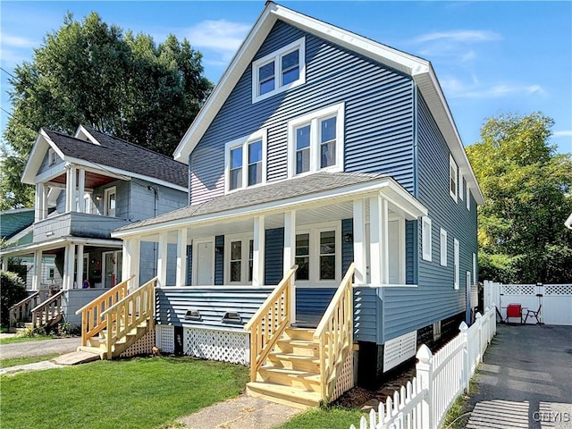 214 Herriman St Unit 216, Syracuse, NY 13204 - view of front of house with a porch and stairway