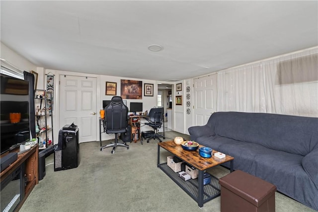 4840 County Road 37, Richmond, NY 14471 - living area with carpet floors and a desk