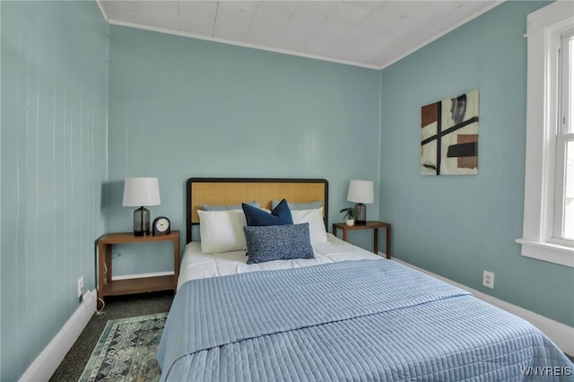 2254 Grand Ave, Niagara Falls, NY 14301 - carpeted bedroom with ornamental molding and baseboards