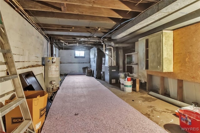 2254 Grand Ave, Niagara Falls, NY 14301 - basement with water heater and heating unit