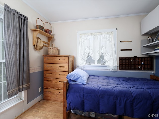 127 W St, Rutland, NY 13612 - bedroom with ornamental molding, light wood finished floors, and baseboards