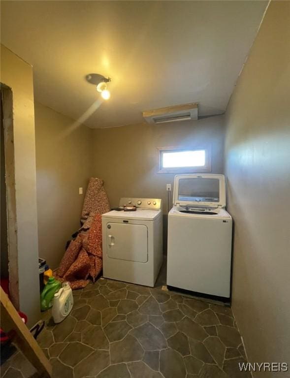 13209 Miller Ave, Sardinia, NY 14030 - washroom featuring washer and dryer and attic access