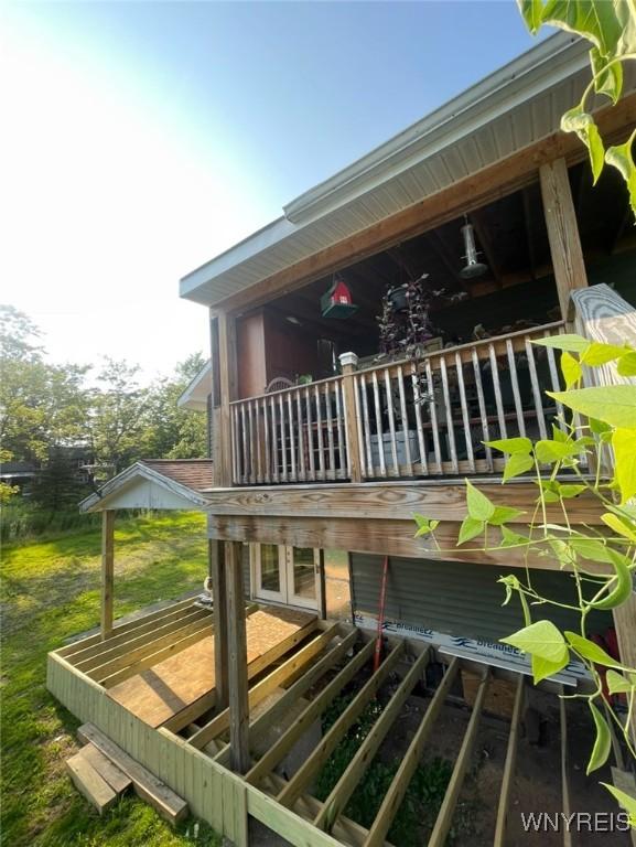 13209 Miller Ave, Sardinia, NY 14030 - rear view of property with a wooden deck