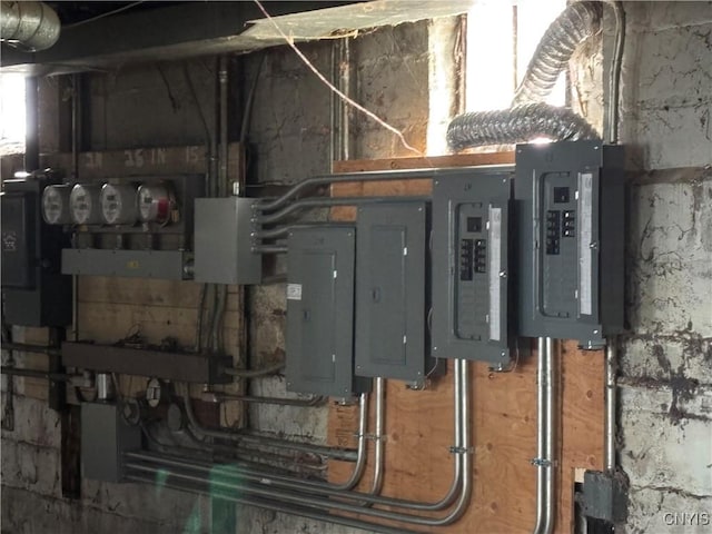 236 N Midler Ave, Syracuse, NY 13206 - utility room with electric panel and electric meter