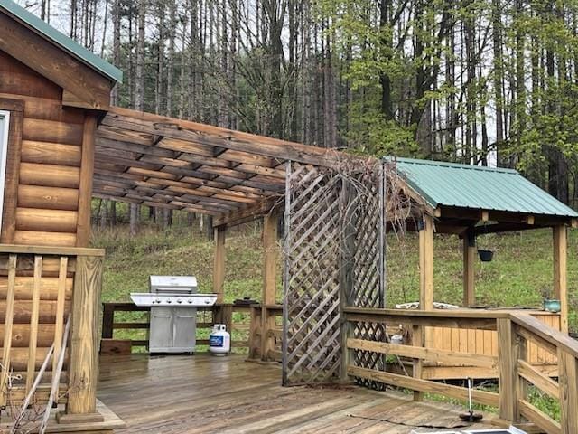 462 Winney Hill Rd, Oneonta-Town, NY 13820 - deck with area for grilling
