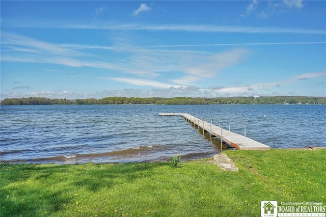 5518 Wells Bay Lakefront, North Harmony, NY 14710 - dock area featuring a water view