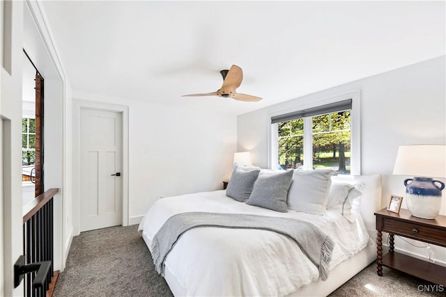 2330 Thornton S, Skaneateles, NY 13152 - carpeted bedroom featuring a ceiling fan