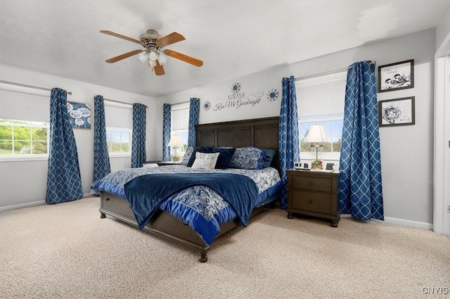 101 Pinehurst Ln, Augusta, NY 13425 - bedroom with baseboards, carpet, and ceiling fan