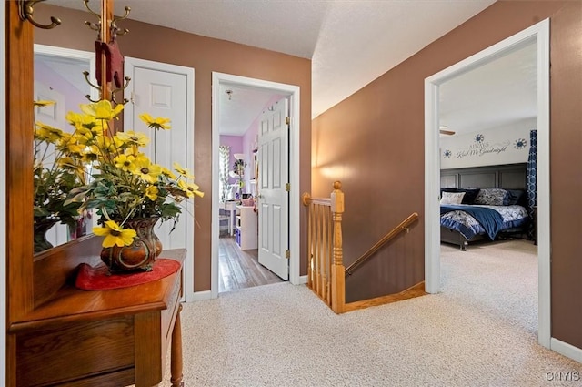 101 Pinehurst Ln, Augusta, NY 13425 - hall with carpet, an upstairs landing, and baseboards