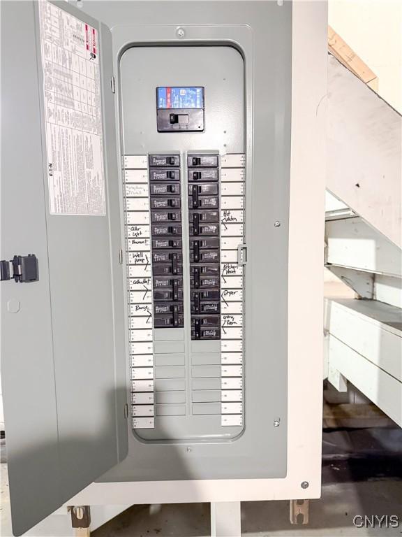 utility room with electric panel