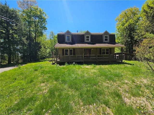 2711 Lenox Rd, Collins, NY 14034 - back of house featuring a deck and a yard
