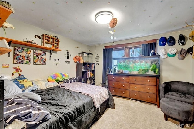 bedroom featuring carpet floors