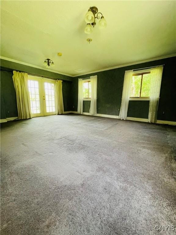 62 Pleasant Valley Rd, Groton, NY 13073 - carpeted spare room featuring ornamental molding and baseboards
