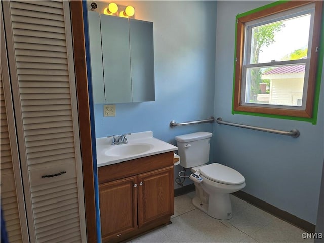 343 N Peterboro St, Lenox, NY 13032 - half bathroom featuring toilet, vanity, and baseboards