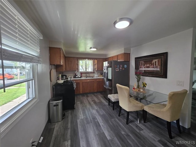 397 Broad St, Tonawanda-City, NY 14150 - dining room with dark wood-style floors