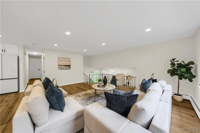 425 W Ln, Lewiston, NY 14092 - living area with recessed lighting and light wood-type flooring