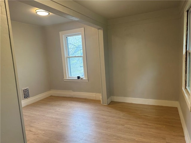 130 Lincoln St, Rochester, NY 14605 - empty room featuring light wood-style flooring and baseboards