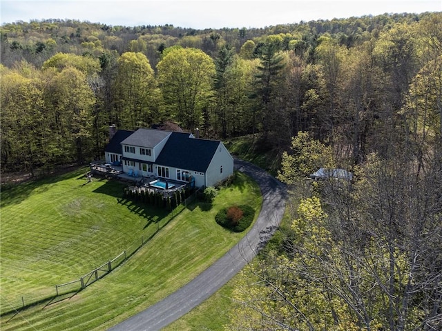1177 County Highway 26, Otsego, NY 13337 - view from above of property with a forest