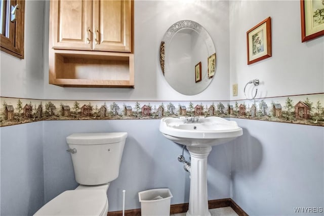 half bath with toilet
