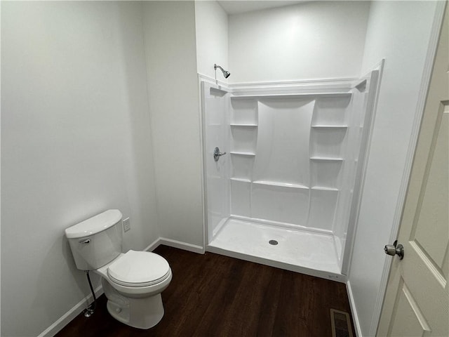 258 Mcmaster St, Bath, NY 14810 - full bathroom with a shower stall and wood finished floors