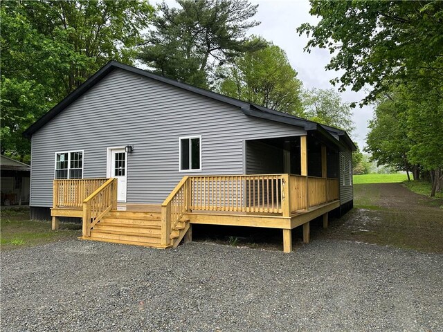 258 Mcmaster St, Bath, NY 14810 - back of house featuring a deck