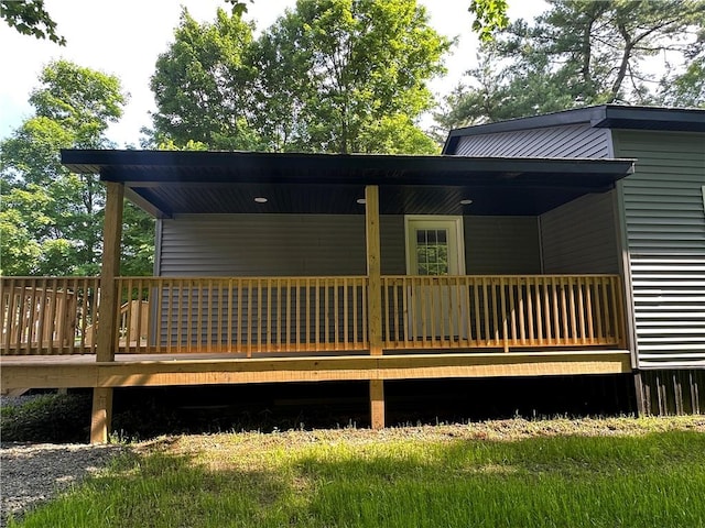 258 Mcmaster St, Bath, NY 14810 - rear view of house with a porch