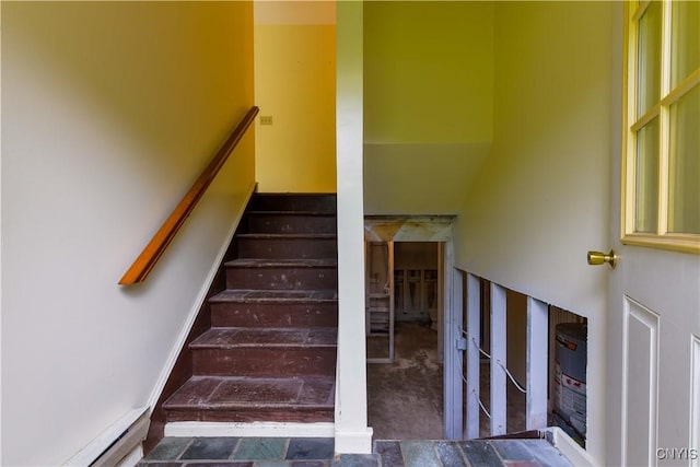 view of stairway