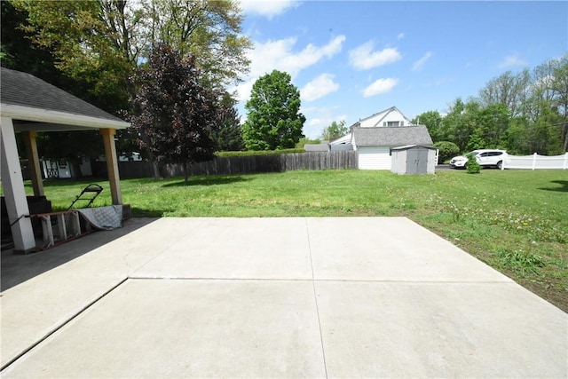 806 Mount Zoar St, Southport, NY 14904 - view of patio featuring a shed and an outbuilding