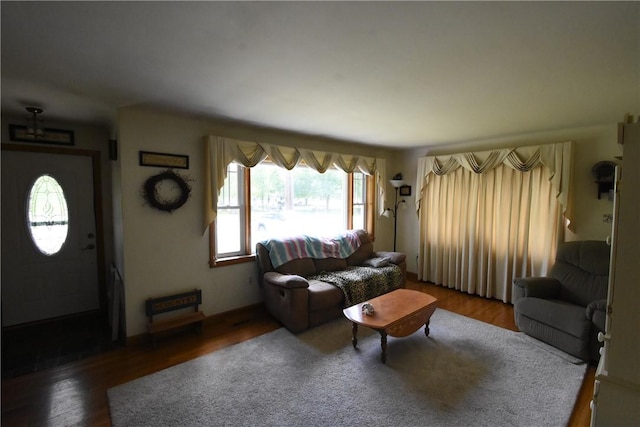 806 Mount Zoar St, Southport, NY 14904 - living area featuring plenty of natural light and wood finished floors